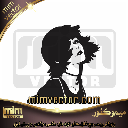 وکتور چهره دختر