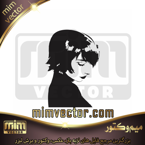 وکتور چهره دختر