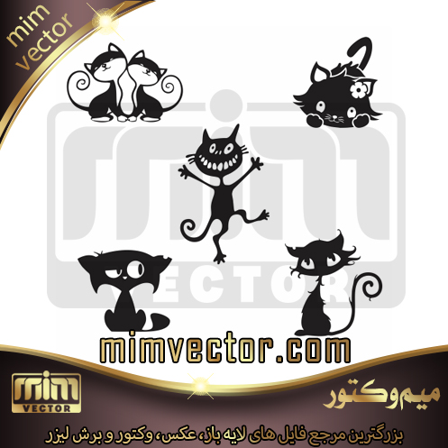 وکتور گربه