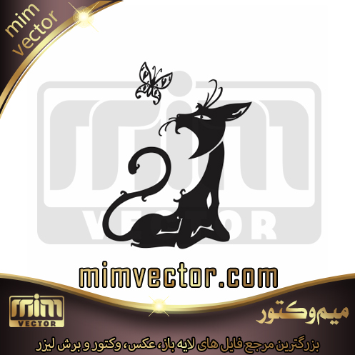 وکتور گربه