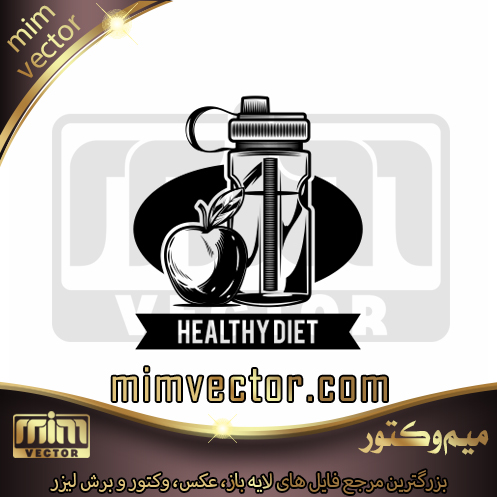 وکتور قمقمه ورزشی