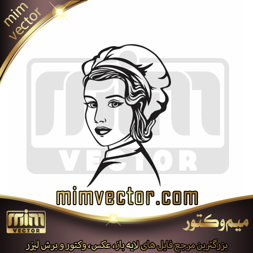 وکتور چهره دختر