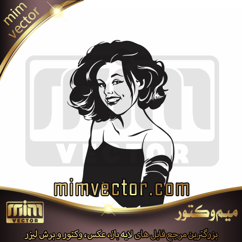 وکتور چهره دختر