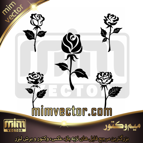 وکتور گل رز