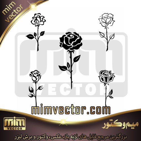 وکتور گل رز