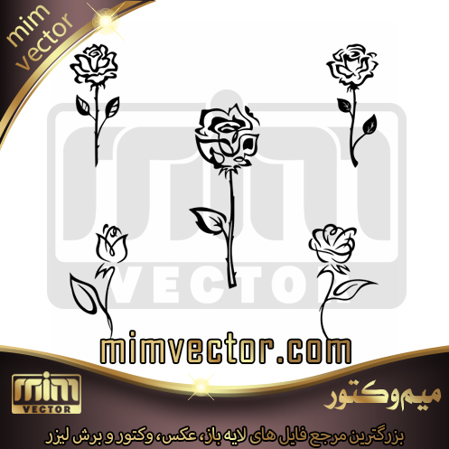 وکتور گل رز