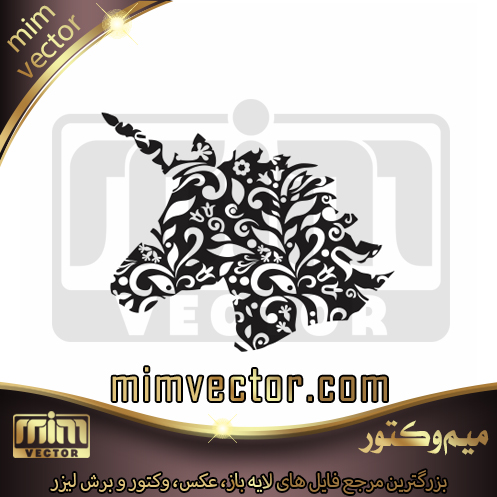 وکتور یونیکورن اسب تک شاخ