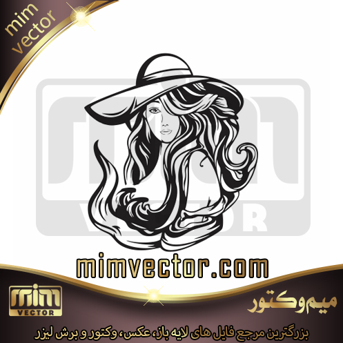 وکتور چهره دختر