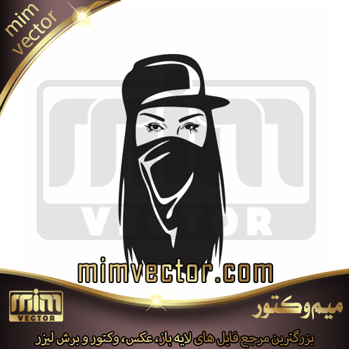 وکتور چهره دختر